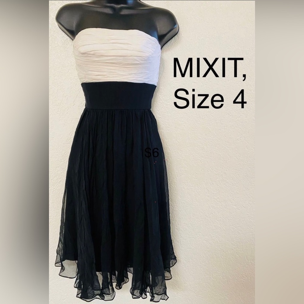 Black & white women’s dress